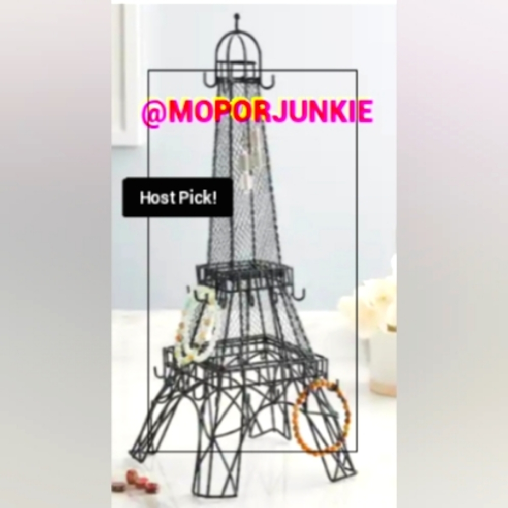 Black Eiffel Tower Jewelry Holder by Bead Landing NWOT